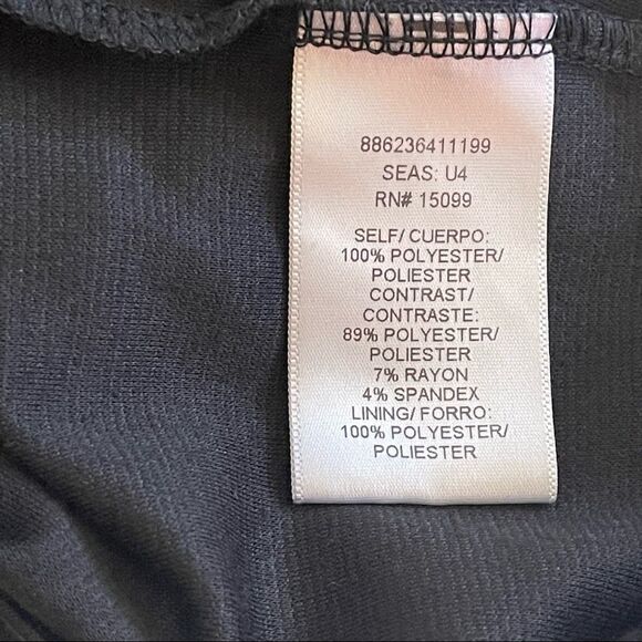 Bongo Y2K Vintage Teal/Black Print Blouson Sleeveless Tank Mini Dress;SZ XL; EUC - Picture 13 of 14